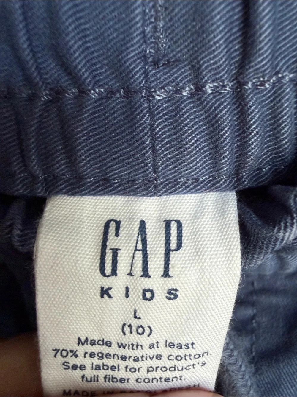 3 Pair boys pants cargo jogger uniform elastic waist autism friendly sz 10 GAP